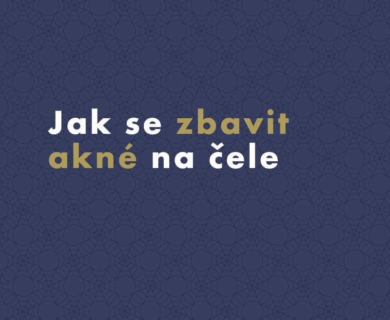 Jak se zbavit akné na čele