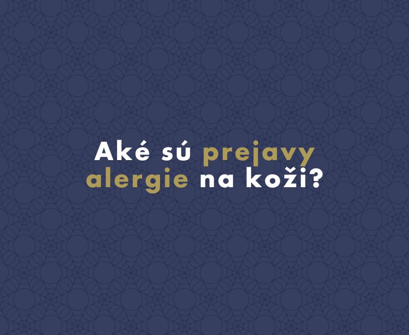 Aké sú prejavy alergie na koži?
