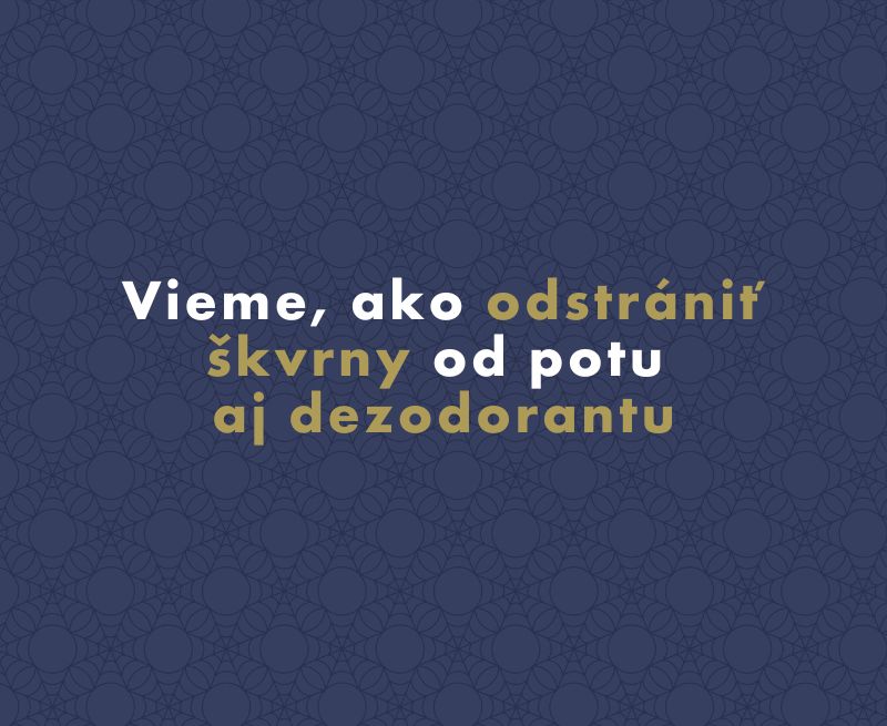 Vieme, ako odstrániť škvrny od potu aj dezodorantu