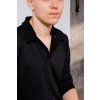 Černá elegantní pánská polokošile s membránovým efektem MEM - nanoSPACE by LADA