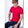 Červené minimalistické pánské tričko LUKAS - nanoSPACE by LADA